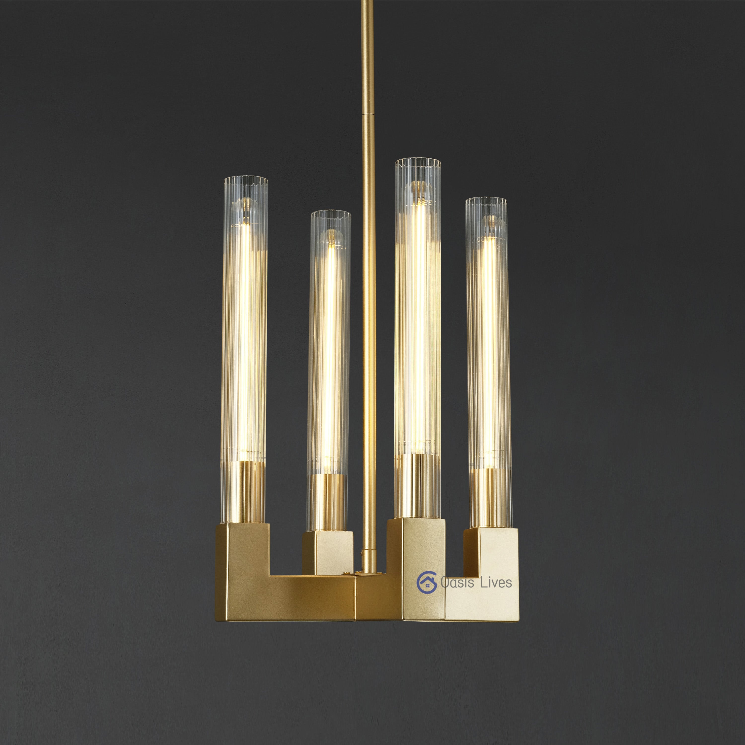 Cannel Glass Chandelier/Pendant/Sconce - Oasislives