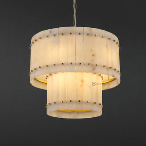 San Marcus Alabaster Luxury Chandelier and Sconce - Oasislives