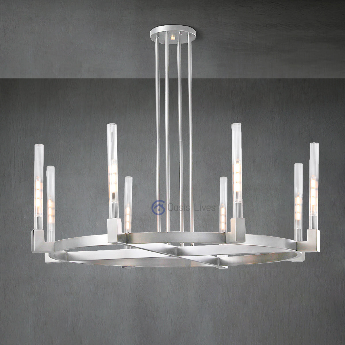 Cannel Glass Chandelier/Pendant/Sconce - Oasislives