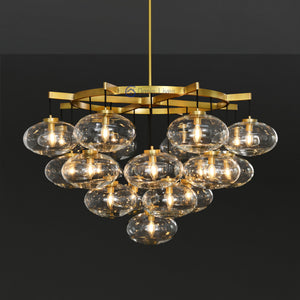 Cabrlet Oval Spherical Glass Luxury Chandelier - Oasislives