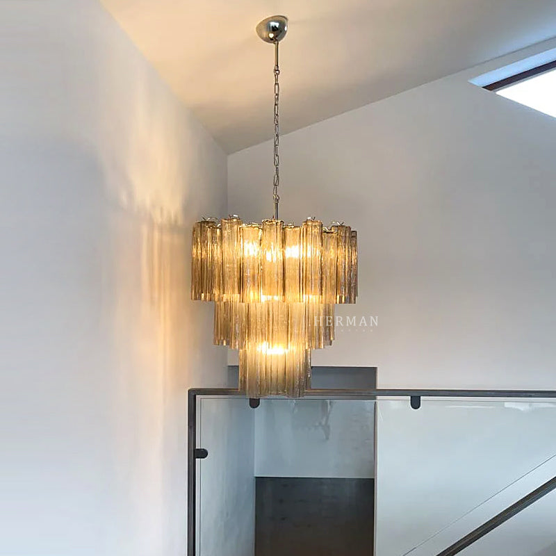Murano Chandelier – 48 tubes – Smoked