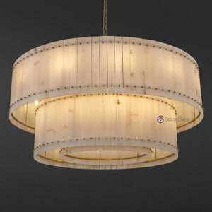 San Marcus Alabaster Luxury Chandelier and Sconce - Oasislives