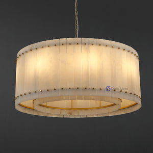 San Marcus Alabaster Luxury Chandelier and Sconce - Oasislives
