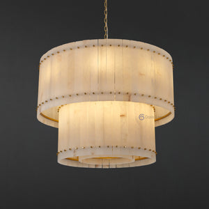 San Marcus Alabaster Luxury Chandelier and Sconce - Oasislives