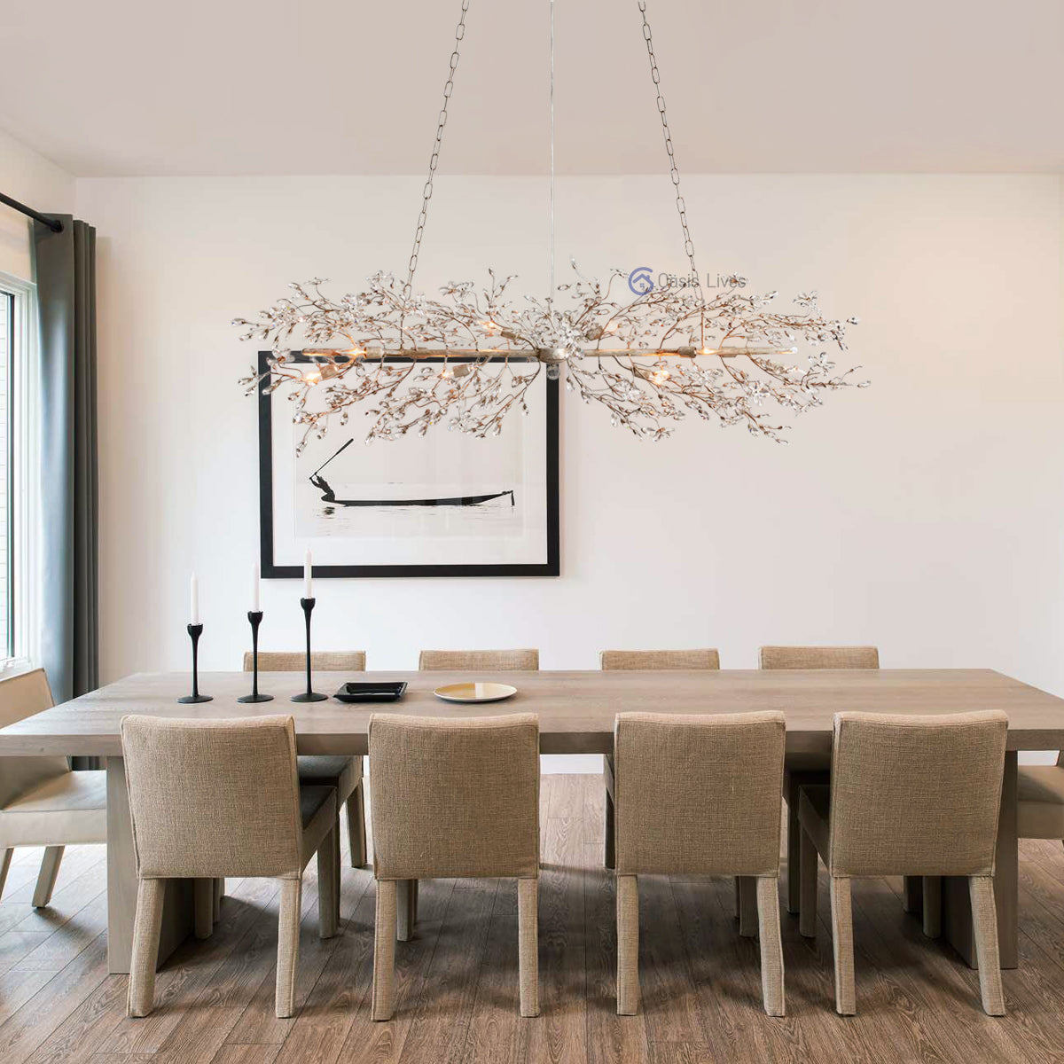 Fiore Linear Chandelier 43" 51" 68"