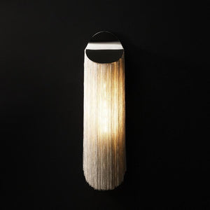 Pensy Luxury Plated Aluminum Chain Tassel Long Wall Lamp - Oasislives