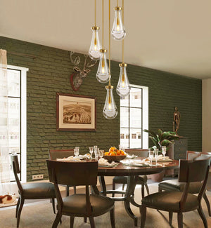 Raindrop Round Chandelier 14"(Rod) - Oasislives