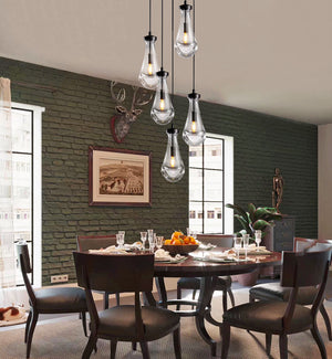 Raindrop Round Chandelier 14"(Cord) - Oasislives