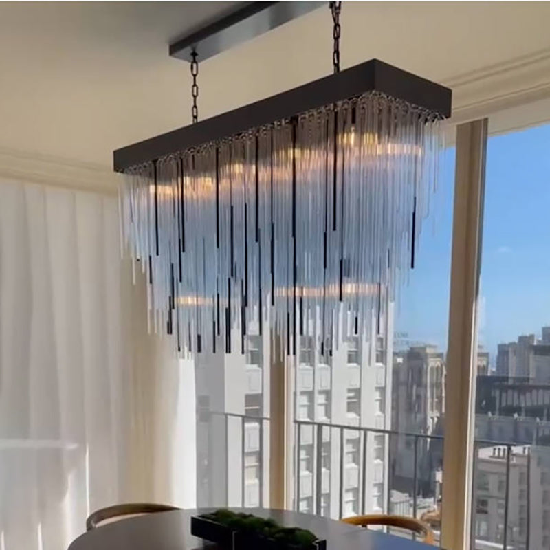 Casa Modern Series Glass Square Chandelier / Sconce