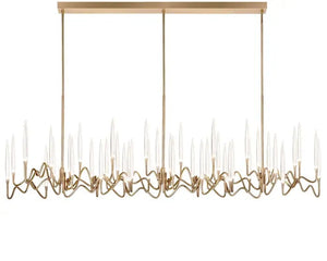 Pezzo Crystal Long Chandelier L78'' 59'' 40''