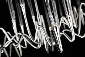 Pezzo Crystal Long Chandelier L78'' 59'' 40''