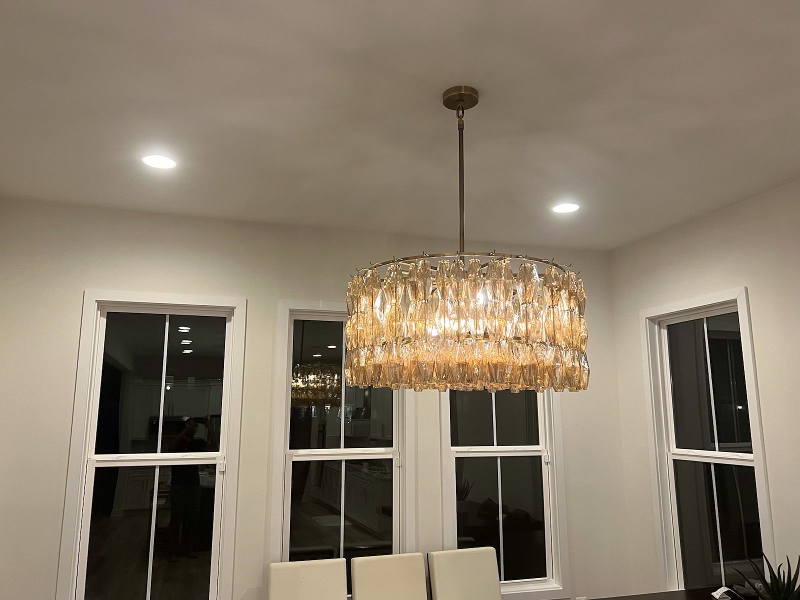 Chiaray Glass Chandelier, Flushmount for Grand Living Spaces