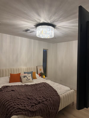 Odean Crystal Chandelier / Flushmount - Oasislives