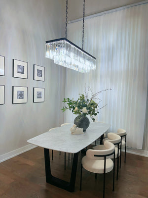 Odean Crystal Chandelier / Flushmount - Oasislives