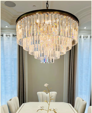 Odean Crystal Chandelier / Flushmount - Oasislives