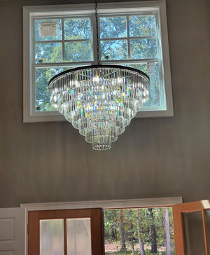 Odean Crystal Chandelier / Flushmount - Oasislives