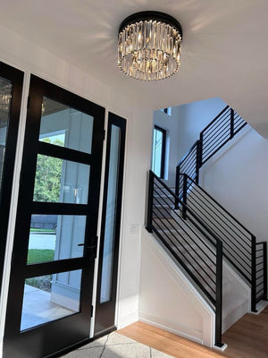 Odean Crystal Chandelier / Flushmount - Oasislives