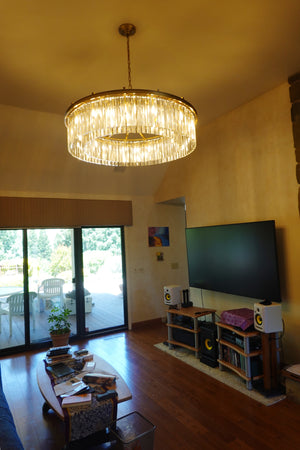 Odean Crystal Chandelier / Flushmount - Oasislives