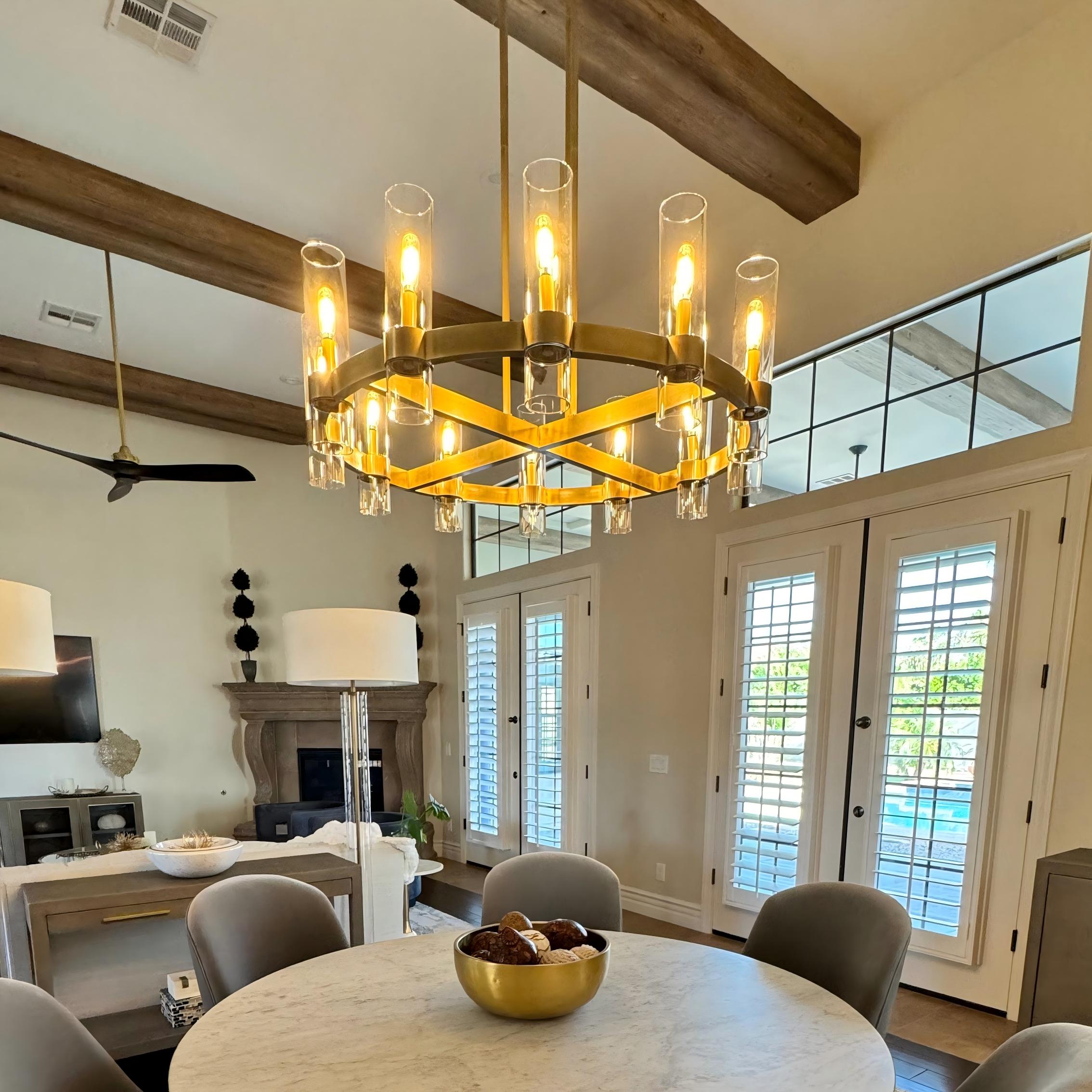 Ravel Clear Glass Chandelier & Pendant