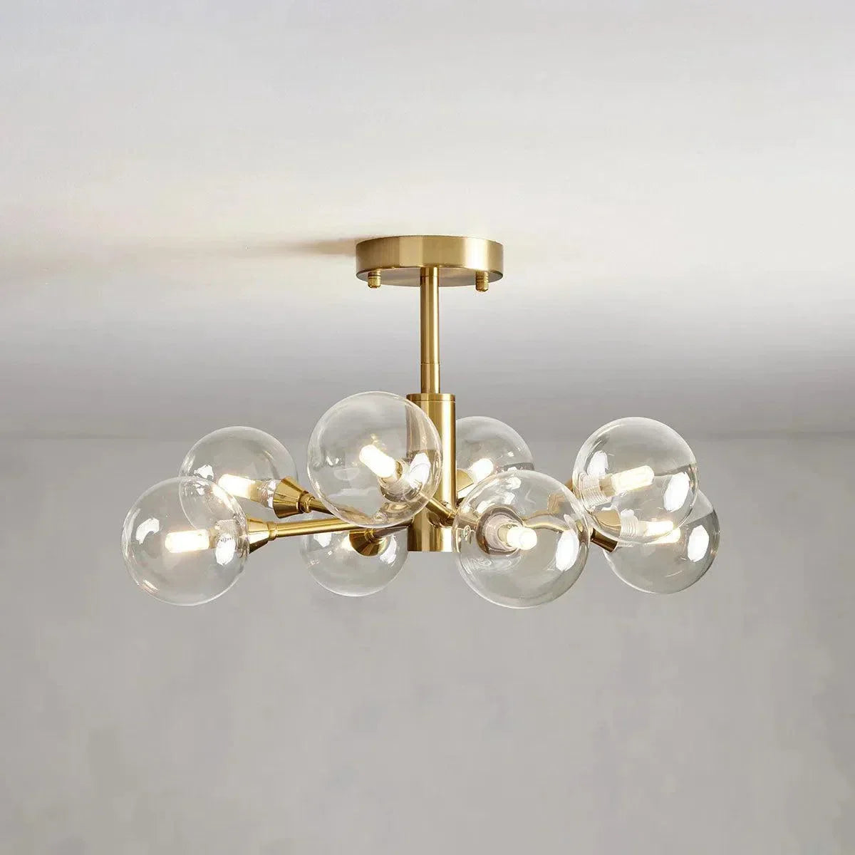 Modern Apolo Glass Flushmount