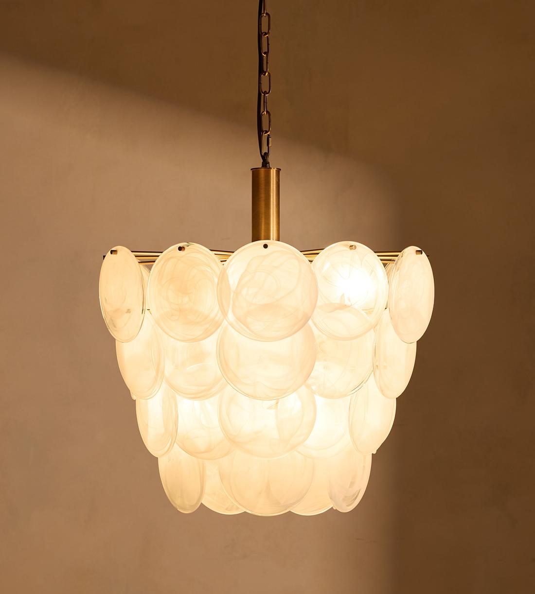 Elba Glass Chandelier 21.7"W