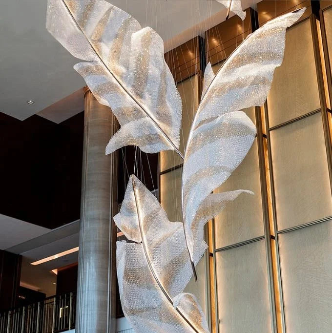 Customized Hotel Lobby Crystal Chandelier Luxury Stars Chandelier Pendant Lighting For Projects