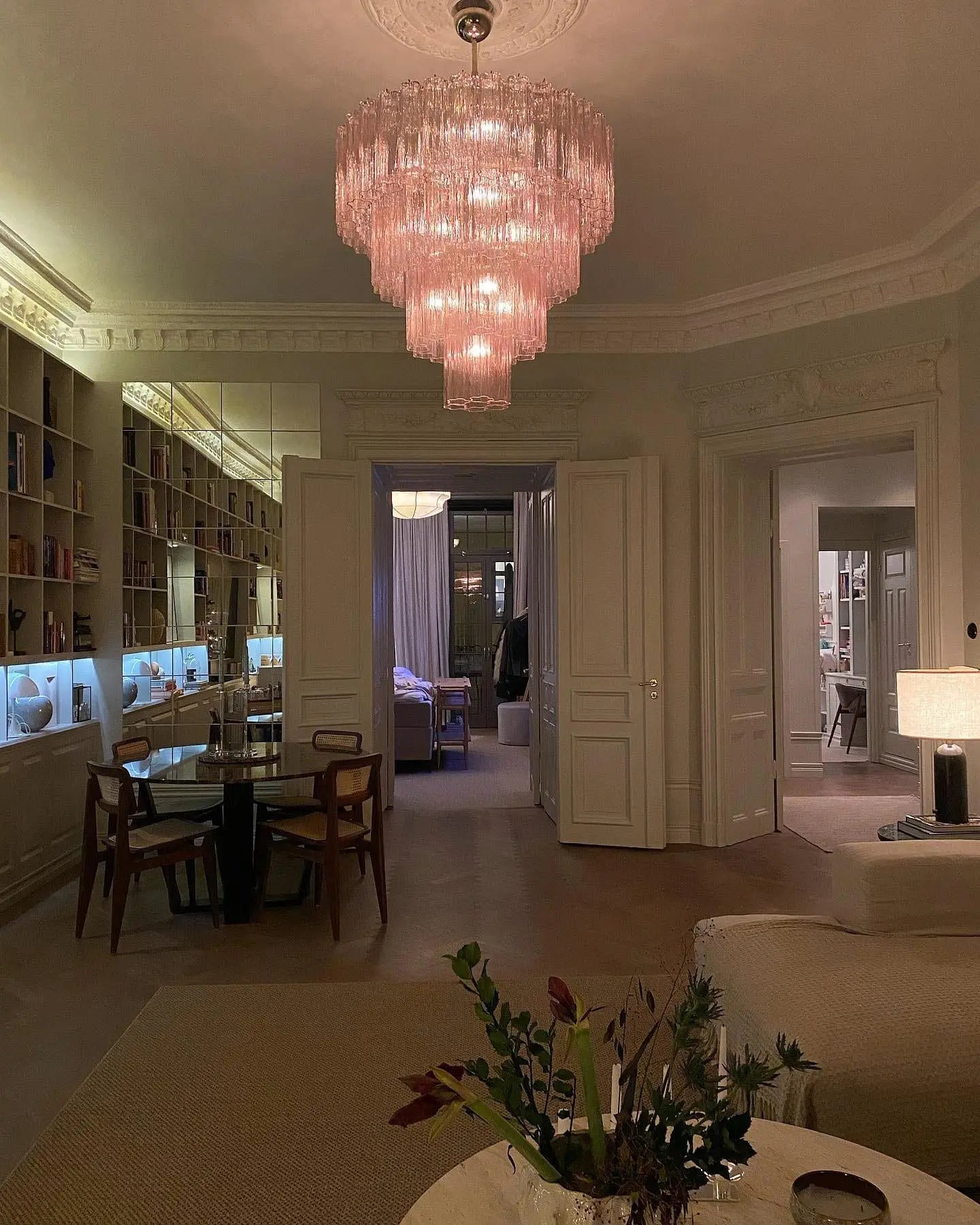 Murano Chandelier – 78 tubes – Pink