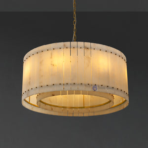 San Marcus Alabaster Luxury Chandelier and Sconce - Oasislives
