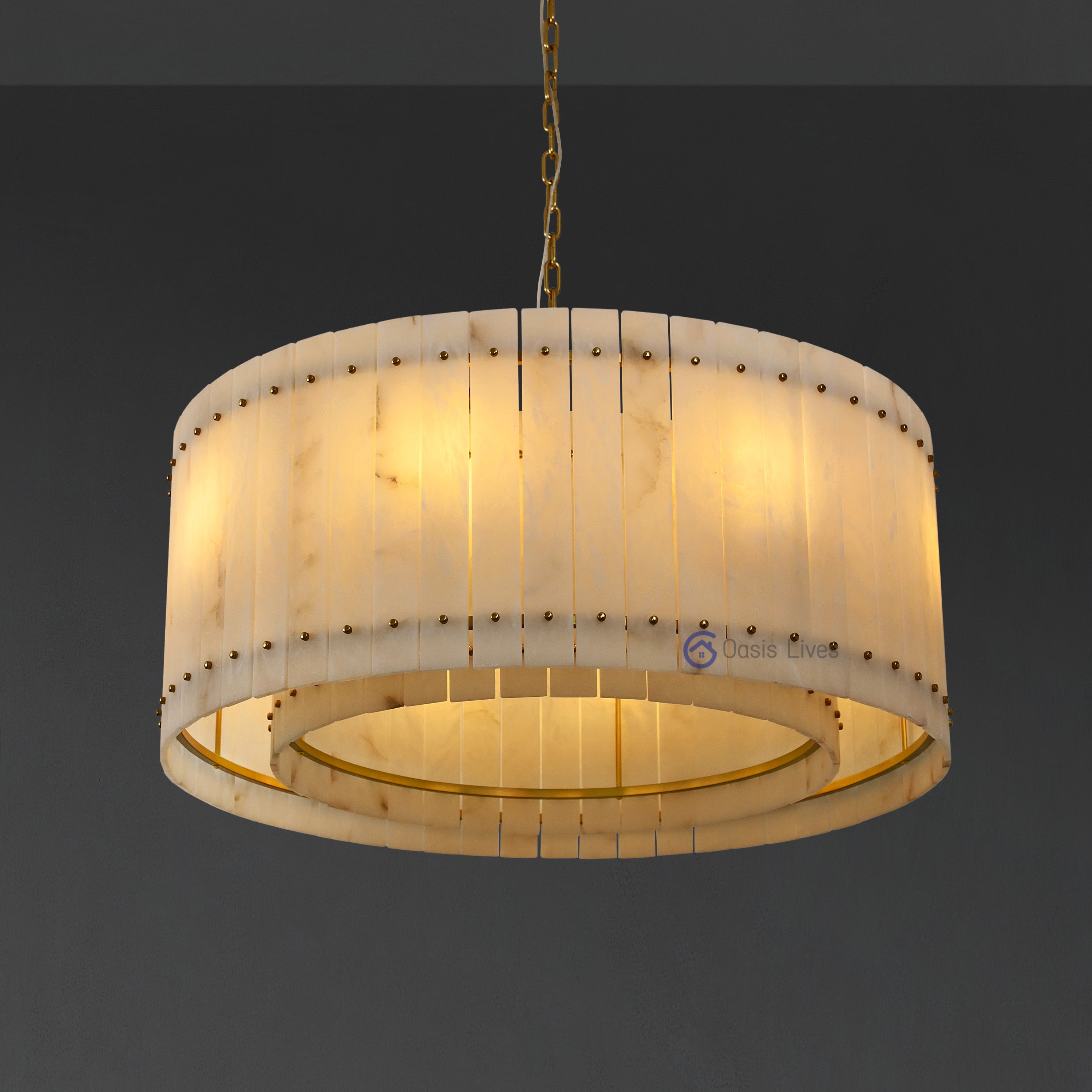 San Marcus Alabaster Luxury Chandelier and Sconce - Oasislives