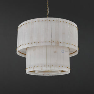 San Marcus Alabaster Luxury Chandelier and Sconce - Oasislives
