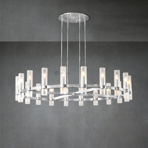 Ravel Modern Fashion Glass Round Chandelier Light D60‘’ - Oasislives