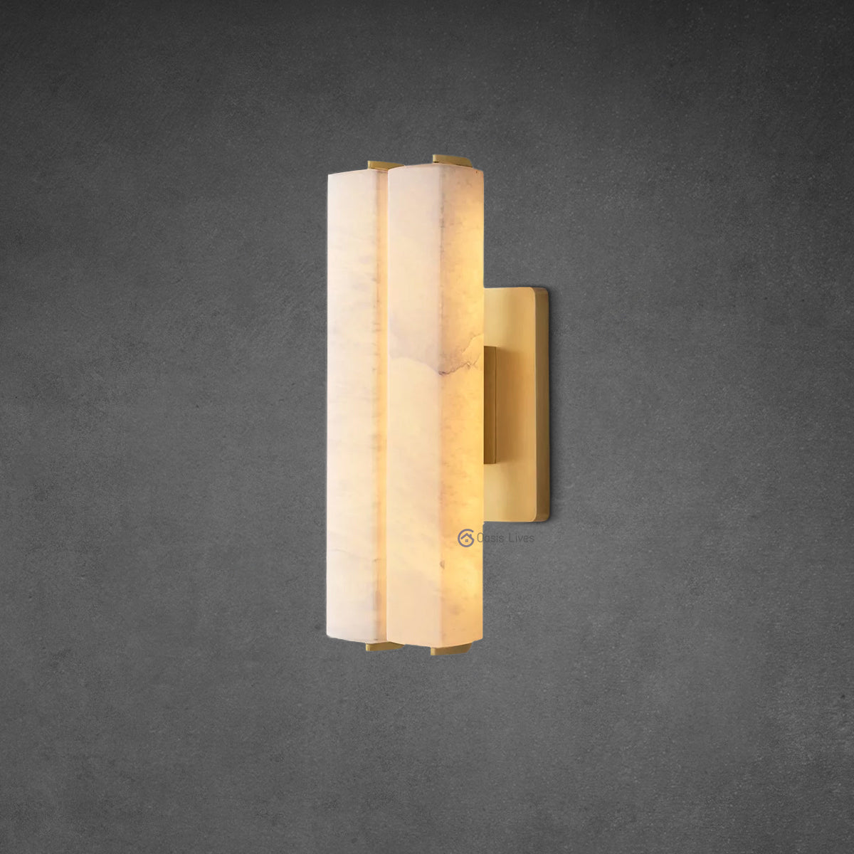 Audubon Alabaster Double Sconce - Oasislives
