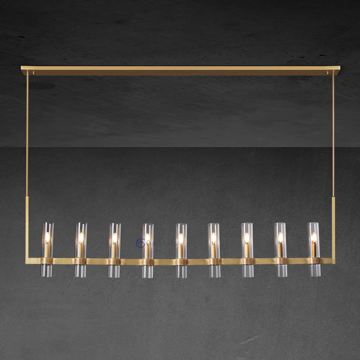 Ravel Modern Fashion Glass Linear Chandelier 71'' - Oasislives