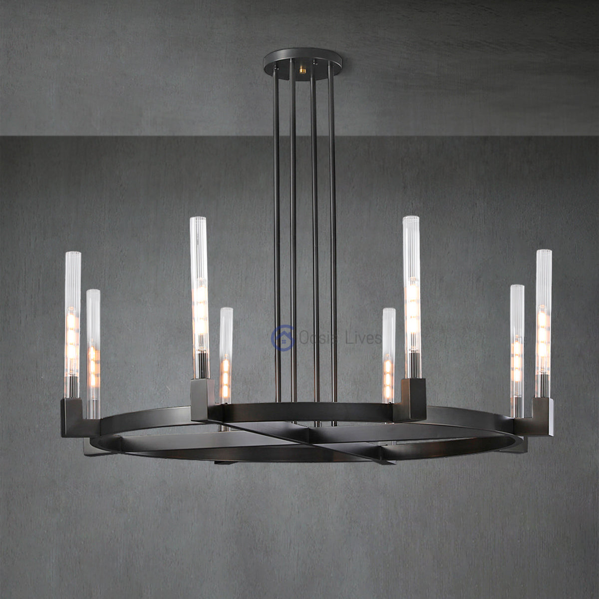 Cannel Glass Chandelier/Pendant/Sconce - Oasislives