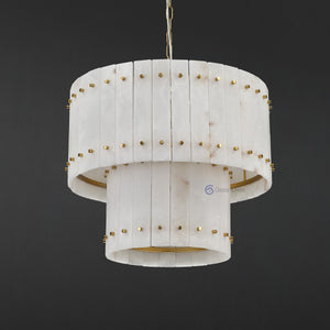 San Marcus Alabaster Luxury Chandelier and Sconce - Oasislives