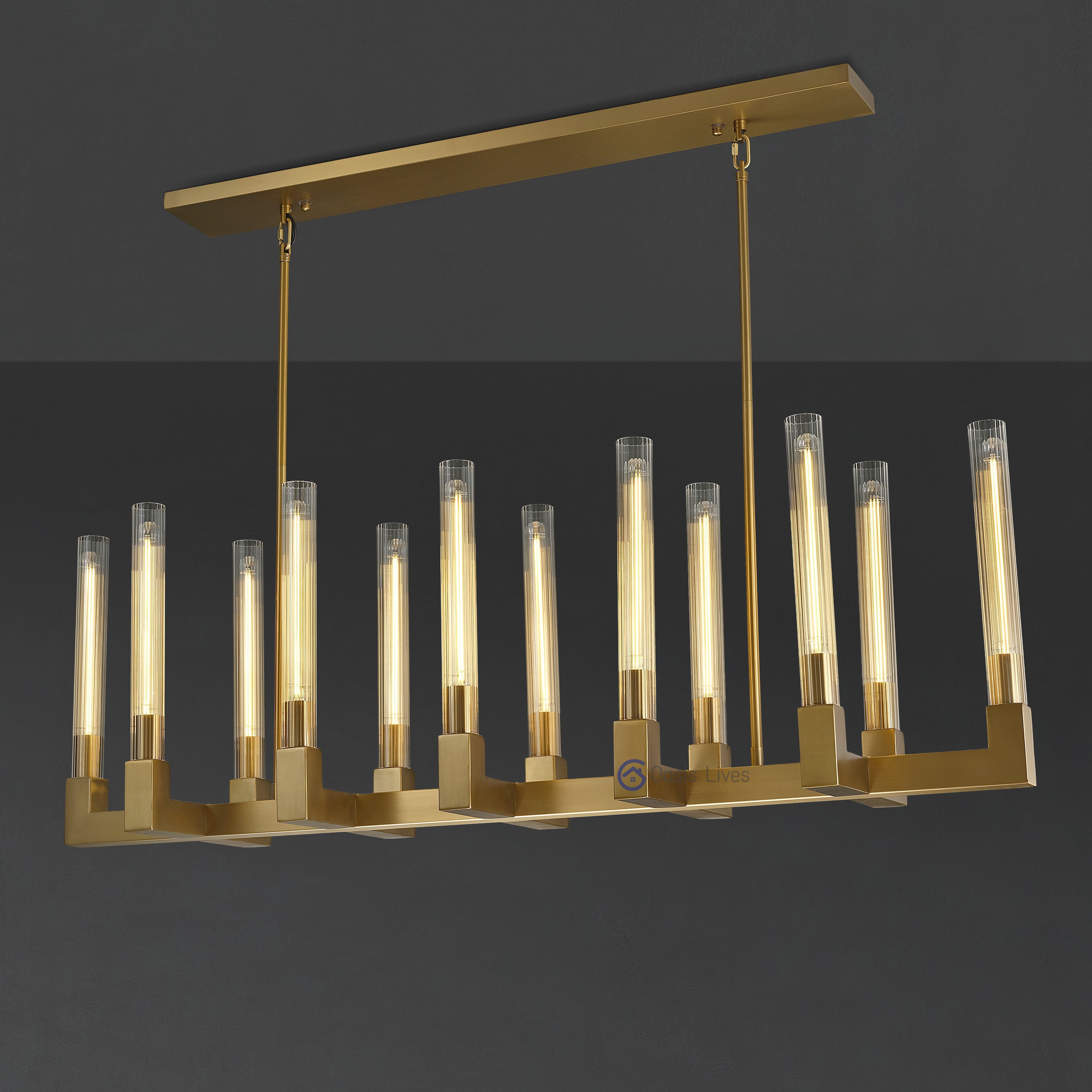 Cannel Glass Chandelier/Pendant/Sconce - Oasislives