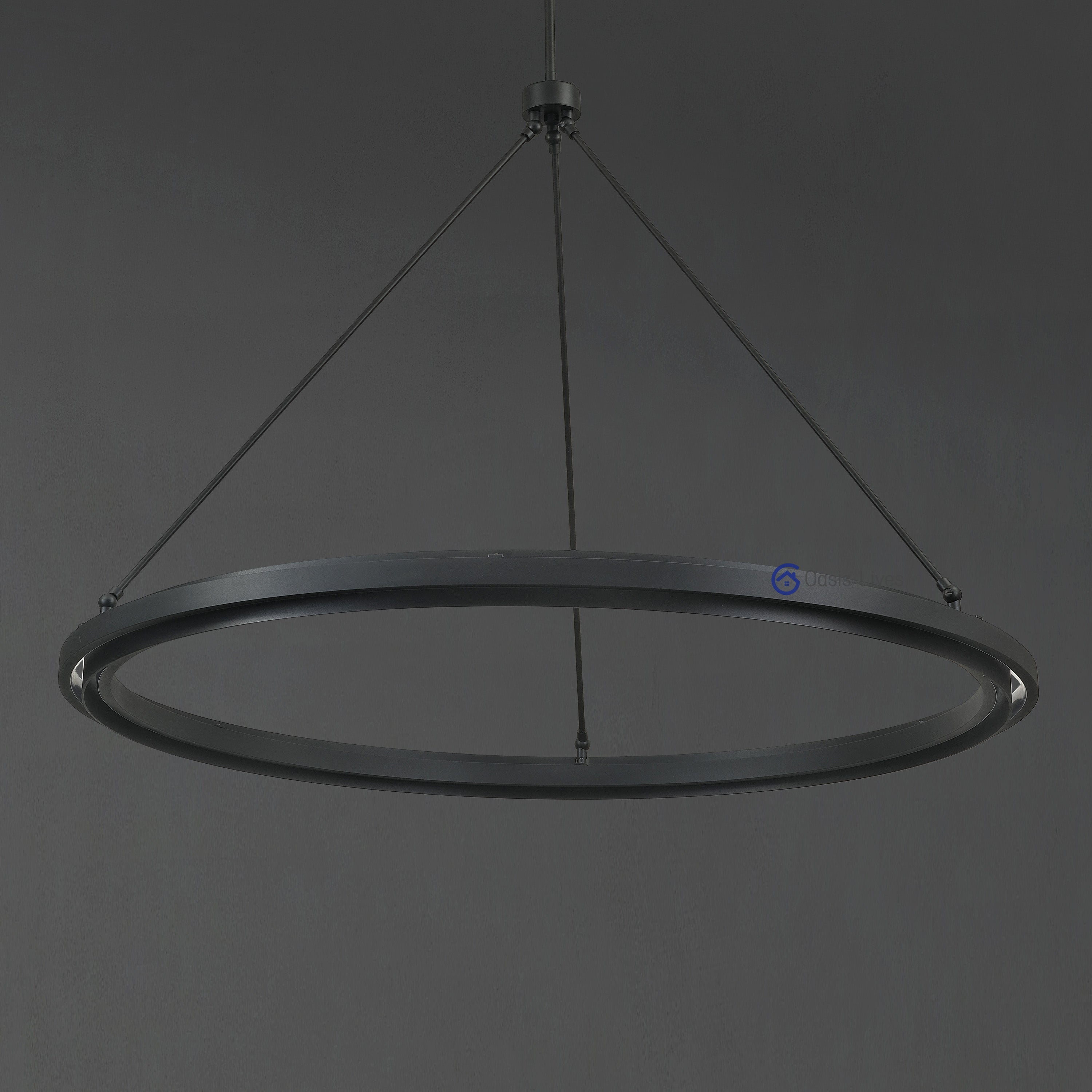 Peral Elegant Modern Round Lamp Fixture, Metal Chandelier for Living Room, Bedroom, Dining Room