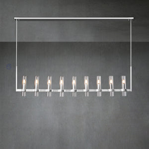 Ravel Modern Fashion Glass Linear Chandelier 59'' - Oasislives