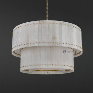 San Marcus Alabaster Luxury Chandelier and Sconce - Oasislives