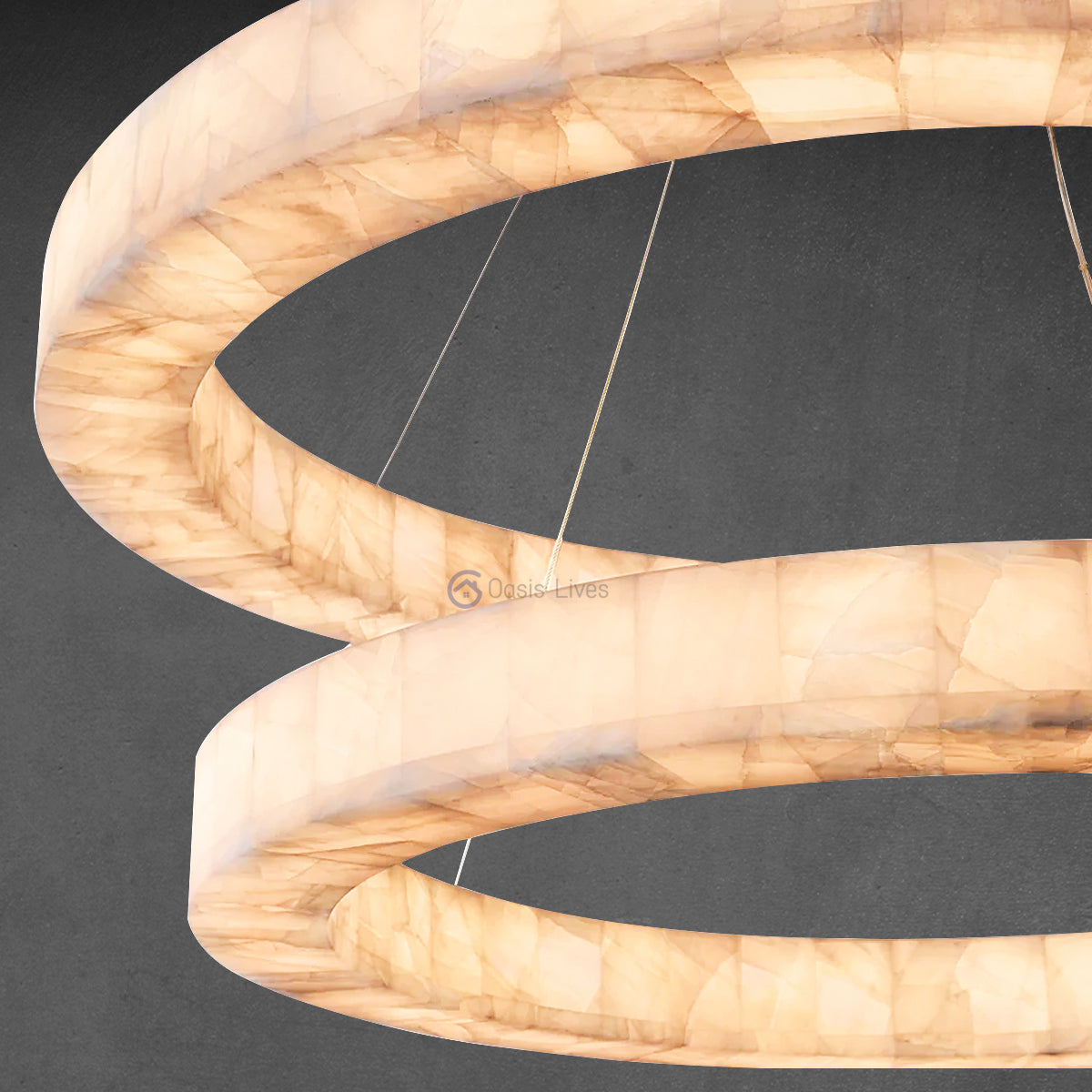 Rivage two-tier Round Chandelier 60" - Oasislives
