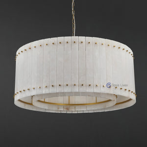 San Marcus Alabaster Luxury Chandelier and Sconce - Oasislives