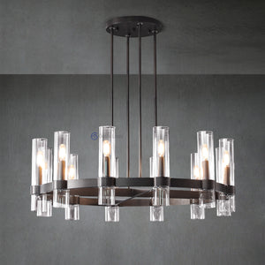 Ravel Modern Fashion Glass Round Chandelier Light D36‘’ - Oasislives