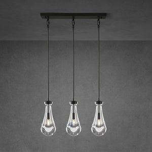 Raindrops Rectangular Chandelier 22"( rod) - Oasislives