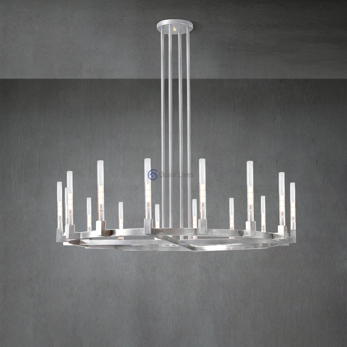 Cannel Glass Chandelier/Pendant/Sconce - Oasislives