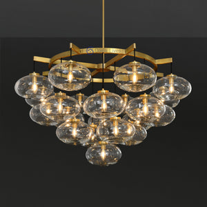 Cabrlet Oval Spherical Glass Luxury Chandelier - Oasislives