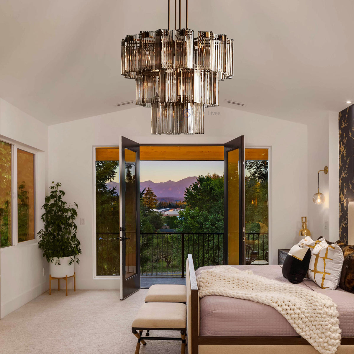 Delsa Round Chandelier 38" 48" 60"