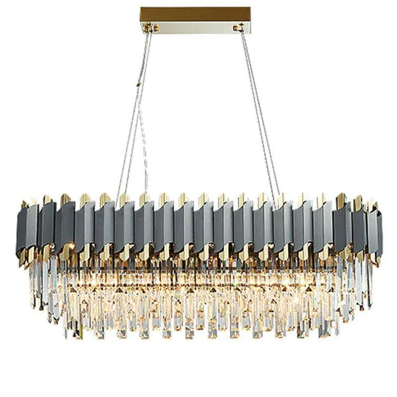 Flavian Rectangular Crystal Chandelier