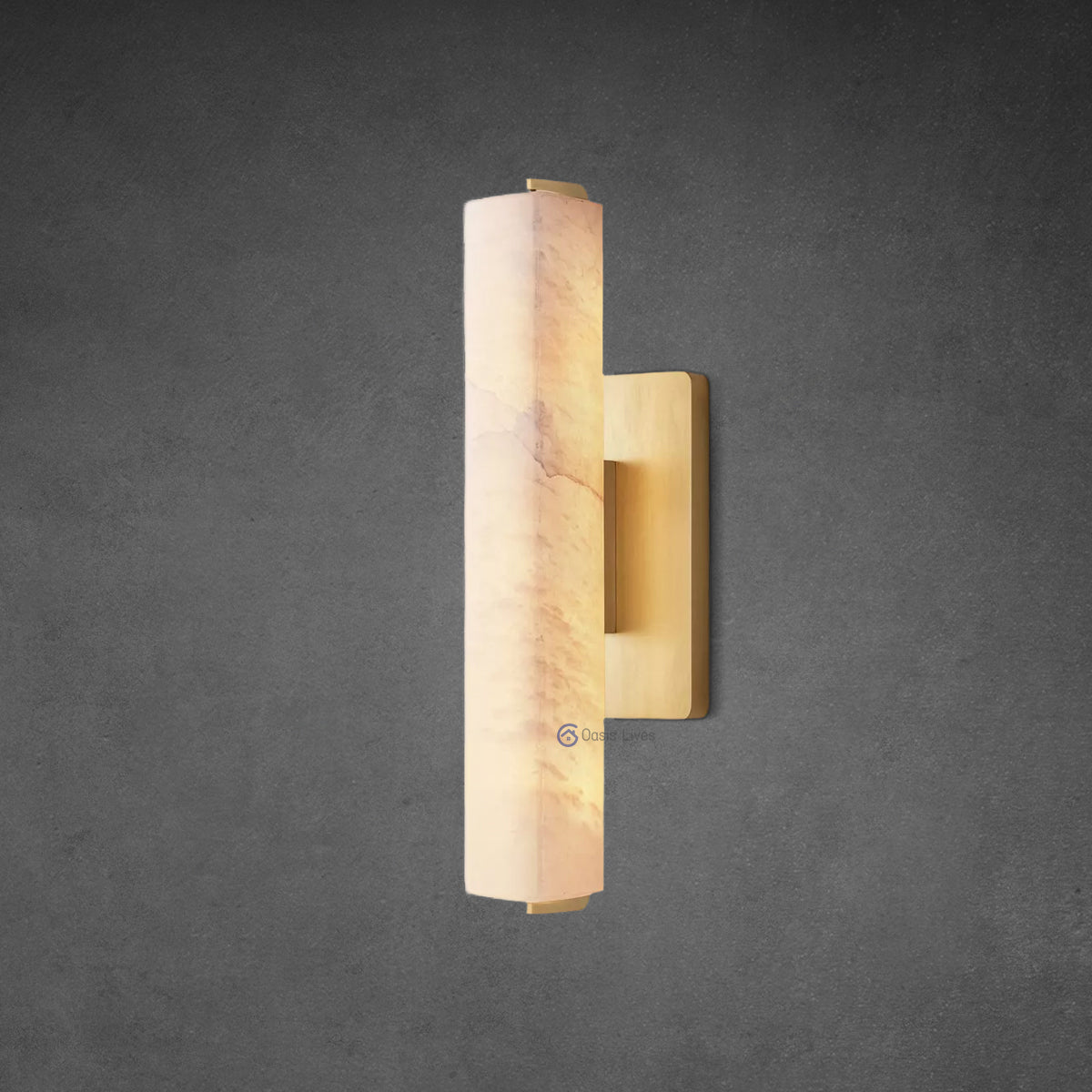 Audubon Alabaster Single Sconce - Oasislives