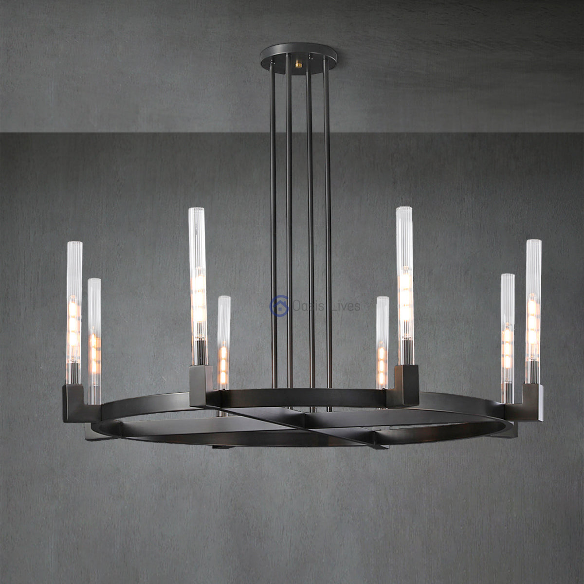 Cannel Glass Chandelier/Pendant/Sconce - Oasislives