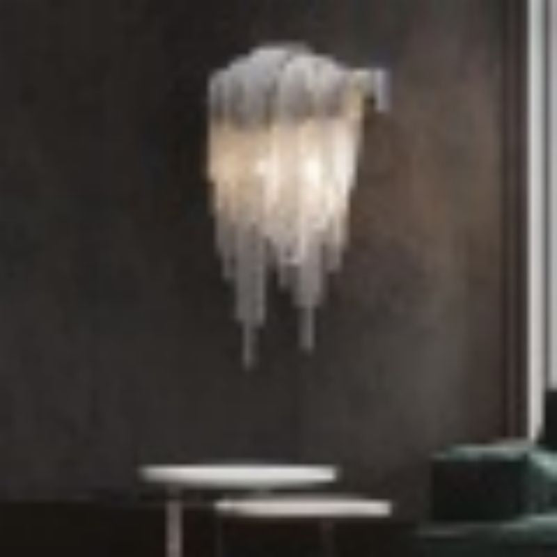 Pensy Luxury Plated Aluminum Chain Tassel Wall Sconce - Oasislives